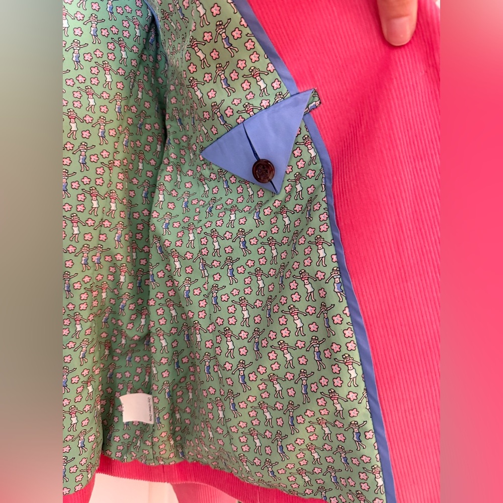 Vineyard Vines Coral Pink Corduroy Blazer - Picture 4 of 6